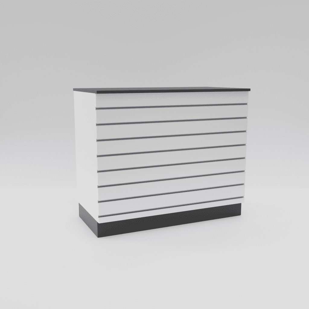 Moduldisk 1200 med spårpanelfront Vit
